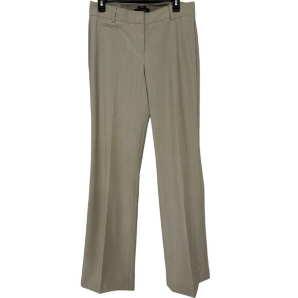 Talbots Seasonless Wool Blend Curvy Fit Taupe Trouser Pants 6L Beige Taupe New - Picture 1 of 11